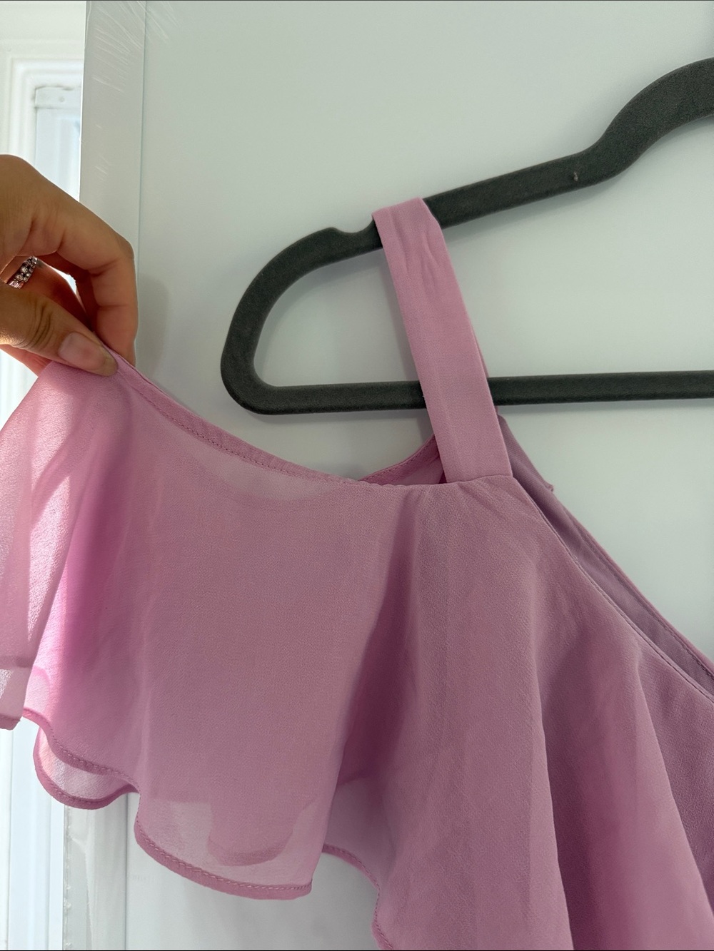 Disney Lilac One-Shoulder Ruffle Dress - Picture 3 of 5